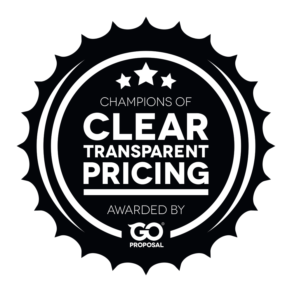 Champions of clear transparent pricing